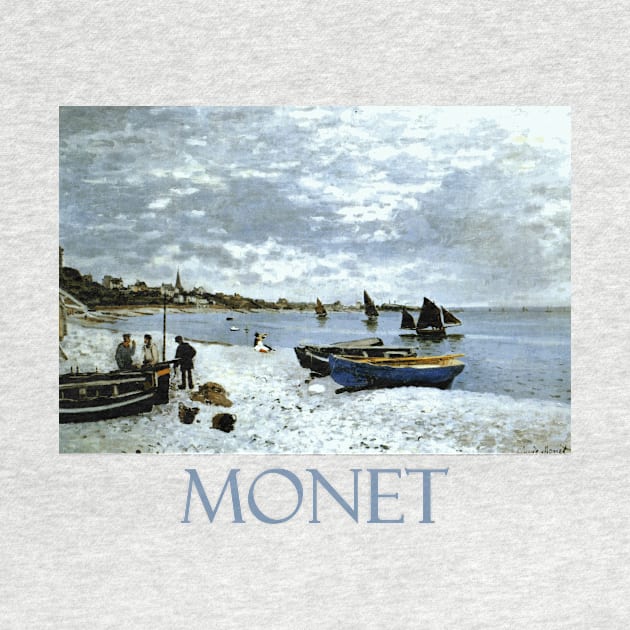 La Plage a Sainte Adresse by Claude Monet by Naves